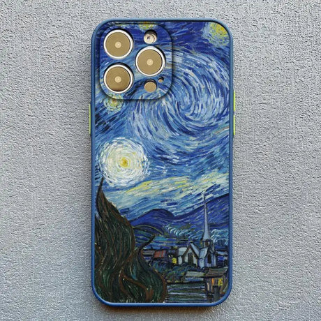 IPhone case featuring Van Gogh’s ’The Starry Night’ painting.