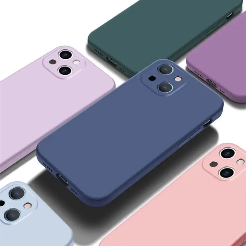 the back of a phone case with multiple colors