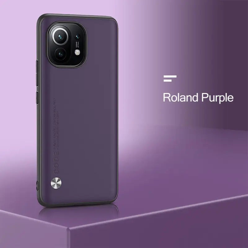 the back of a purple iphone case with the text, ` ` ’