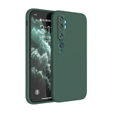 the back of a green iphone case