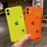 two iphone cases with a camera attached to them