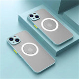 two iphone cases with a camera lens