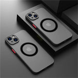 two iphone cases with a camera lens