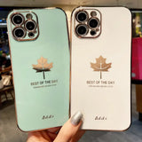 two iphone cases with the best day logo on them
