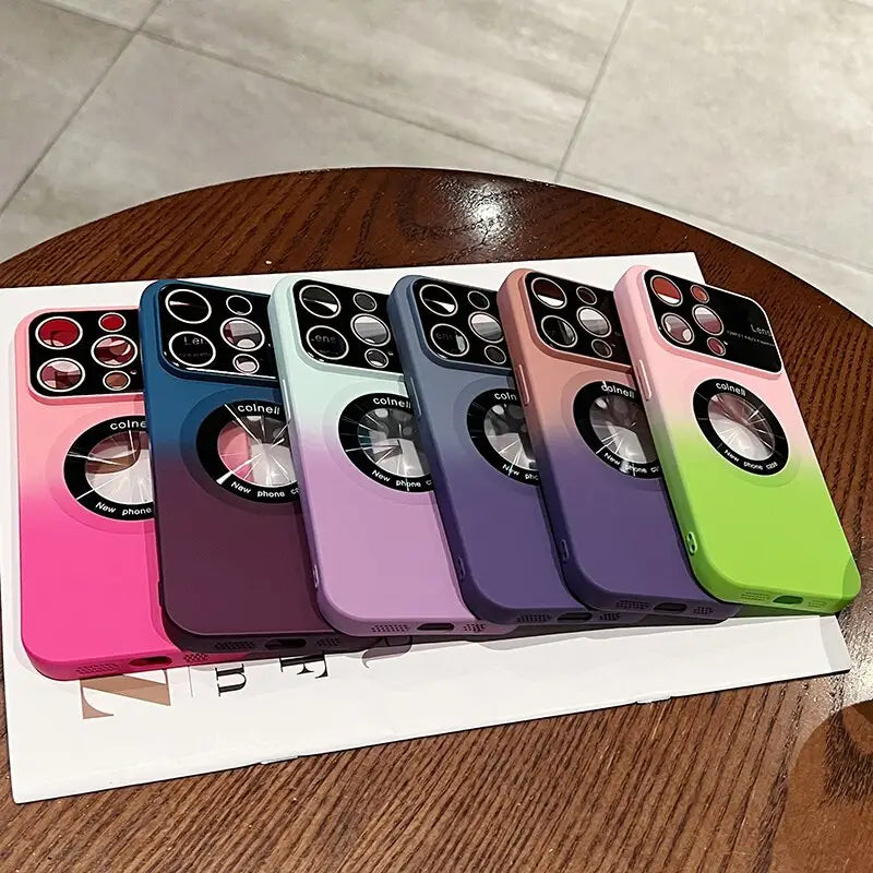 a box of iphone cases sitting on a table