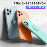two iphone cases with the text, straight edge design