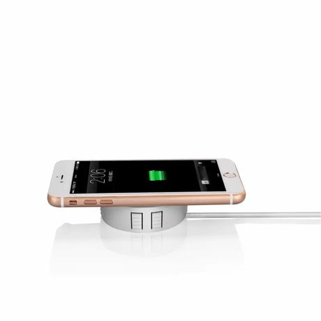 an iphone charging station with a charger