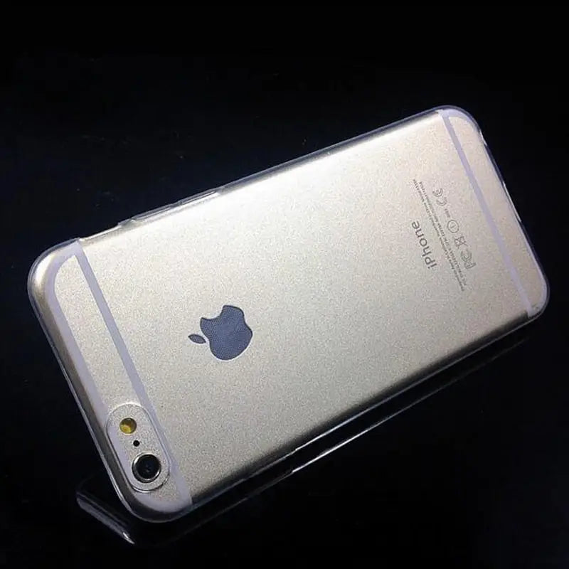 the back of an iphone with a clear back