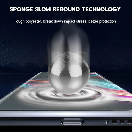 a smartphone with a fingerprint on the screen