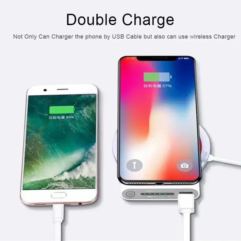 an iphone and an iphone charging device