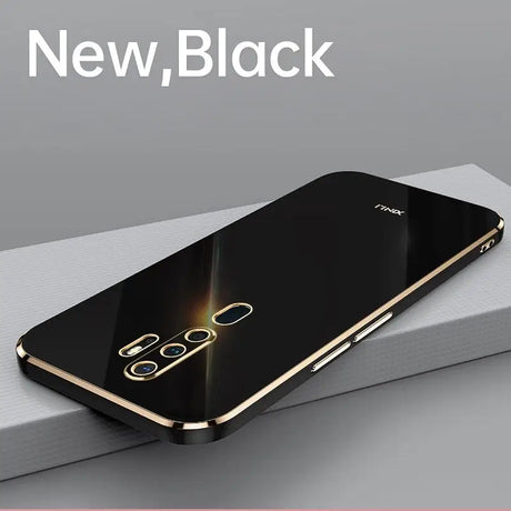 the new black phone case is on display