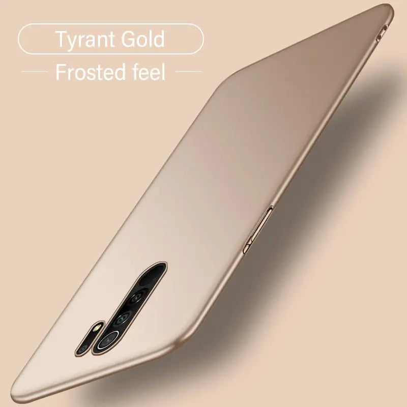 the back of a gold iphone with the text, ` ` ’