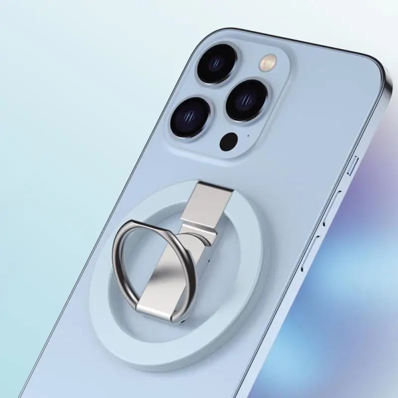 an iphone with a ring on it