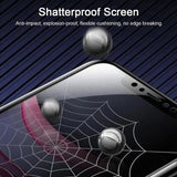 the iphone is shown with a spider web on it