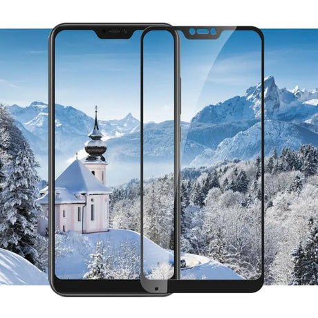 the iphone x is shown in front of a snowy landscape