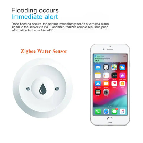 The iphone is shown with the water sensor