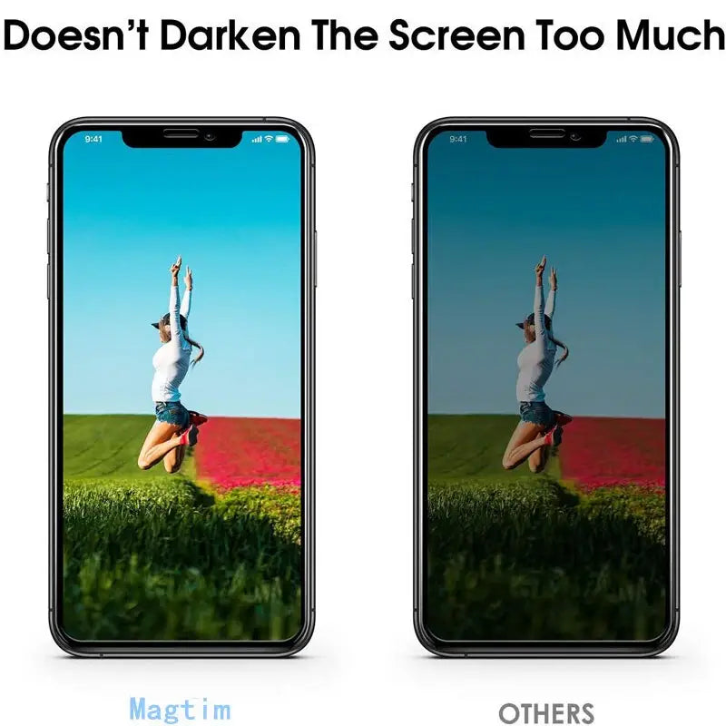 two iphones with the same screen size