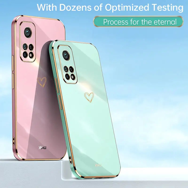 two iphones with dozer’s of optimized testing process for the external