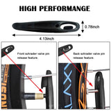 a diagram showing the width of the front wheel