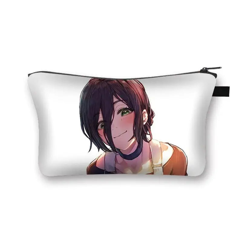 a pillow with a picture of a girl