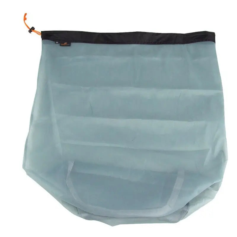 a blue bag with a zipper on it