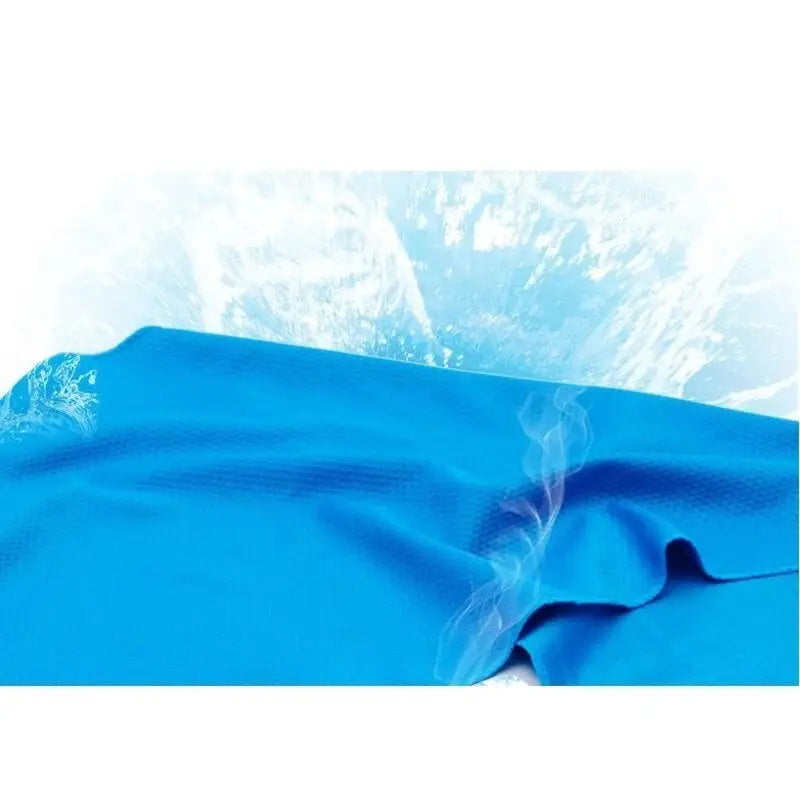 a blue blanket with a white background