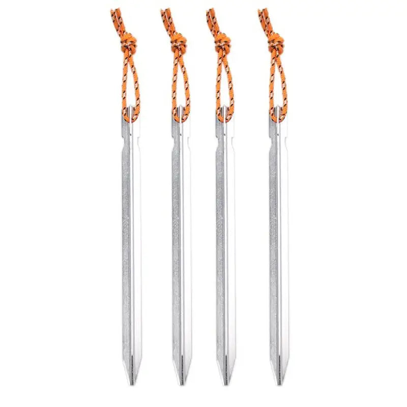 three orange and silver colored swords with a long blade