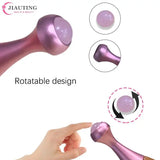 a hand holding a purple ball with the words rotate design