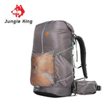 the large backpack is packed with a mesh mesh bag