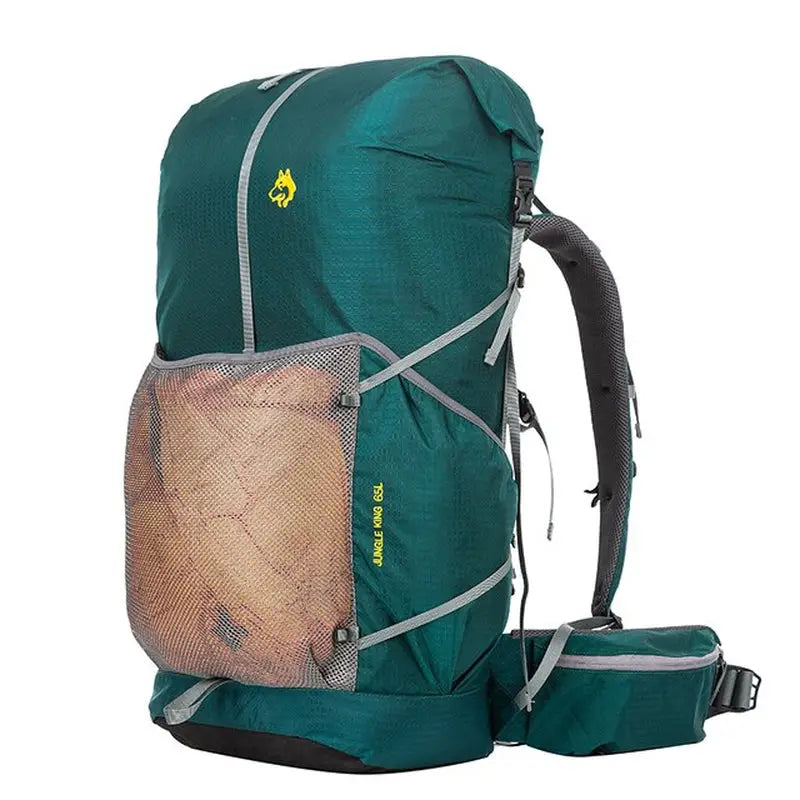 the backpack is packed with mesh and mesh