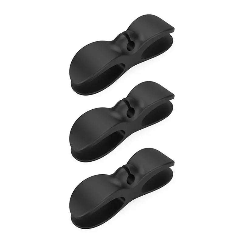 3 pcs black plastic shoe clips for shoes