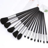 10 pcs makeup brush set with a bag