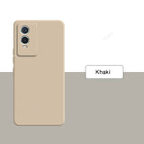 Khaki-colored smartphone with dual rear cameras.