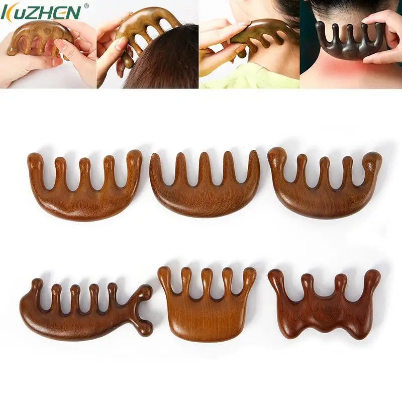 5pcs / set wooden hair clip holder hair clip holder hair styling accessories