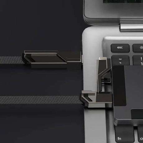 a laptop with a usb attached to it