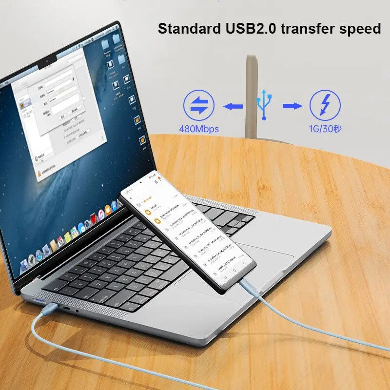a laptop with a usb attached to it