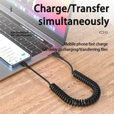 a laptop with a cable connected to it