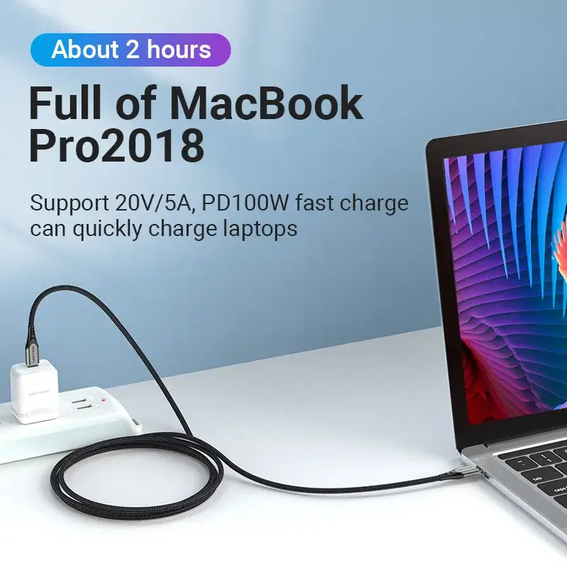 a laptop with a usb cable attached to it
