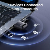 a laptop with a wireless device connected to it