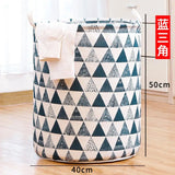 a large storage bag with a triangle pattern