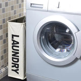 a laundry bag is placed on the front of a washing machine