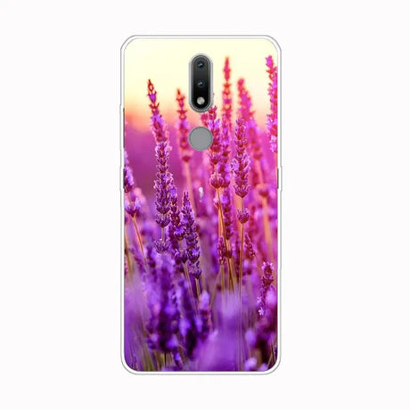 lavender flowers phone case