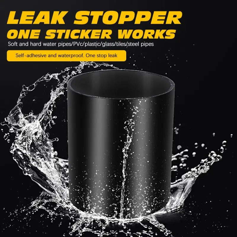 a black cup with water splashing out of it and a black background