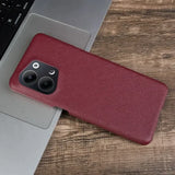 the case is made from a red fabric