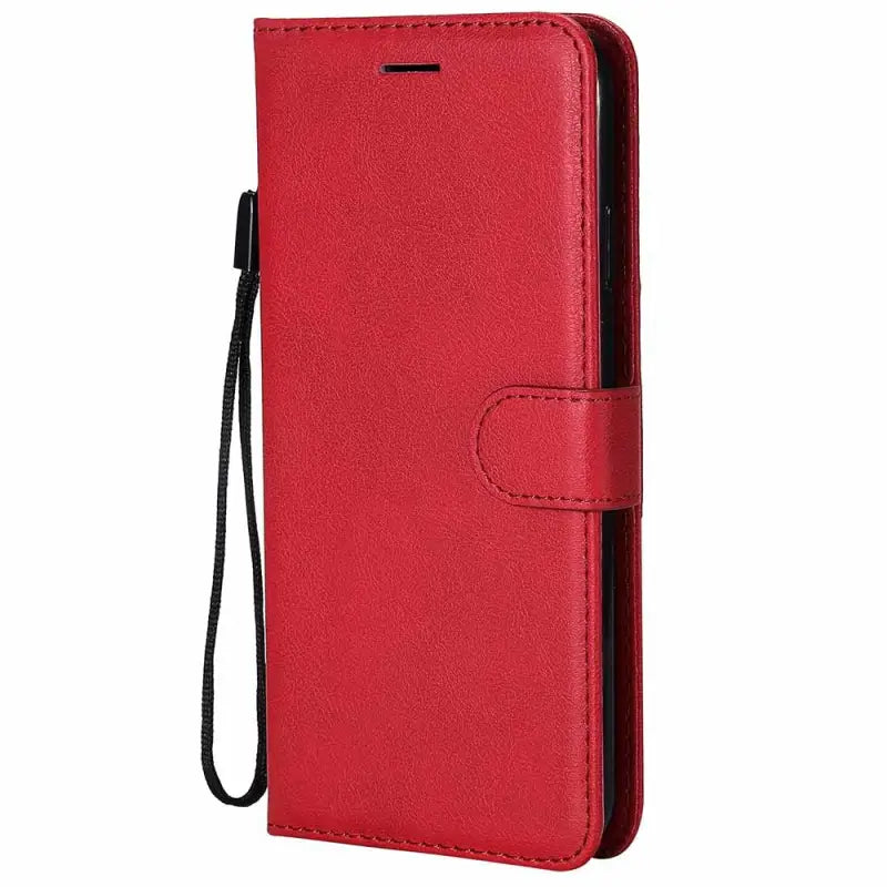 the red leather wallet case for the iphone