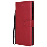 the red leather wallet case for the iphone