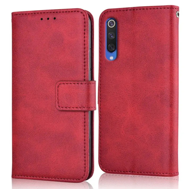 red leather wallet case for motorola z2