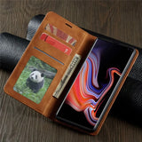 A leather wallet case with a photo of a panda bear