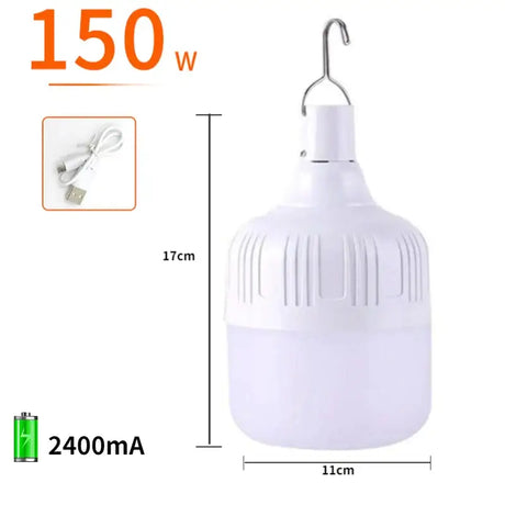 Led bulb light with clip