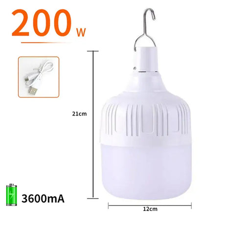 Led bulb light with clip